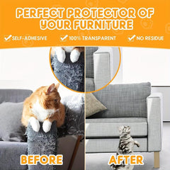 6 Pack Cat Scratch Furniture Protector - Invisible Waterproof Couch Protector