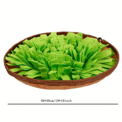 Interactive Round Sniffing Pad for Dogs