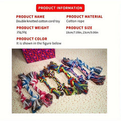 Teeth Cleaning Braided Rope Knot Pet Toy