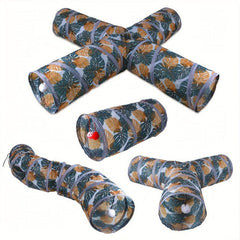 Foldable Cat Tunnel Toy for Fun & Exercise