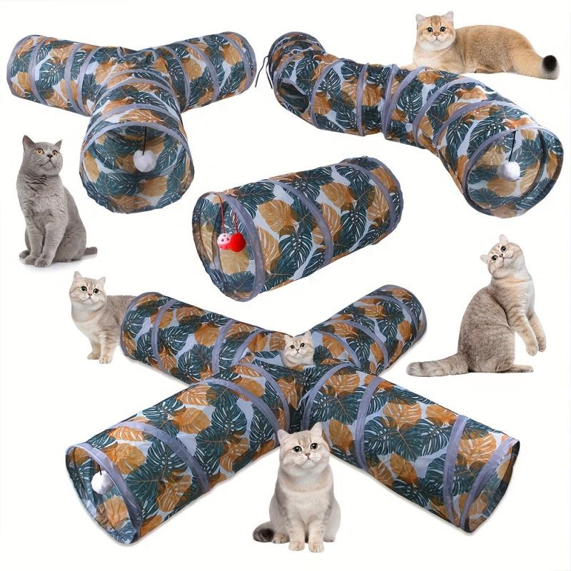 Foldable Cat Tunnel Toy for Fun & Exercise