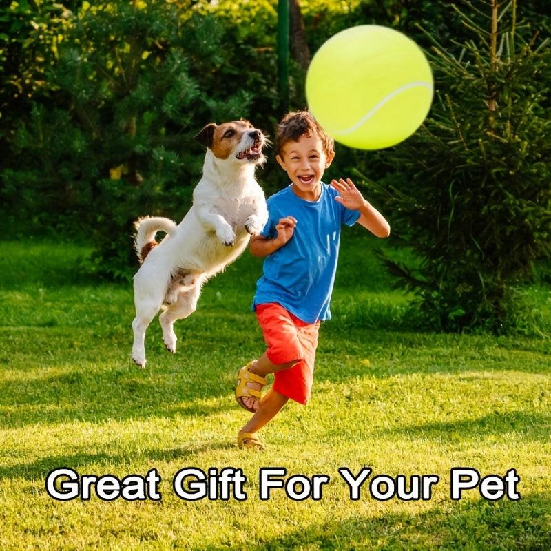 Inflatable Giant Tennis Ball for Pet Dog - Large Jumbo Toy Tennis Ball
