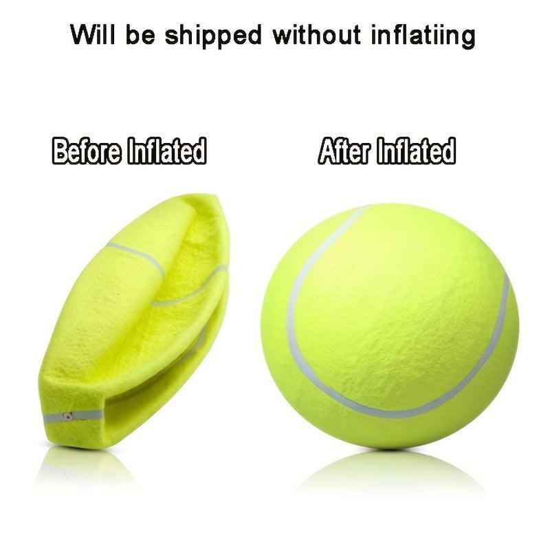 Inflatable Giant Tennis Ball for Pet Dog - Large Jumbo Toy Tennis Ball
