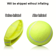 Inflatable Giant Tennis Ball for Pet Dog - Large Jumbo Toy Tennis Ball
