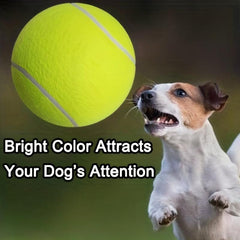 Inflatable Giant Tennis Ball for Pet Dog - Large Jumbo Toy Tennis Ball