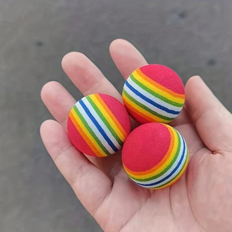 Colorful Rainbow Ball For Cats Foam Ball Toy