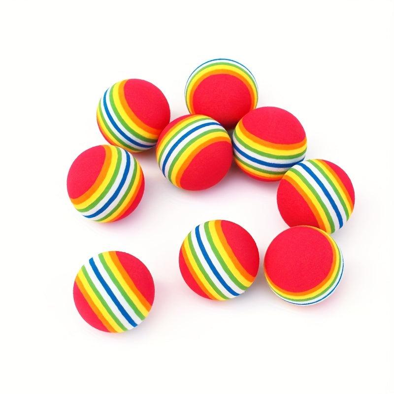 Colorful Rainbow Ball For Cats Foam Ball Toy