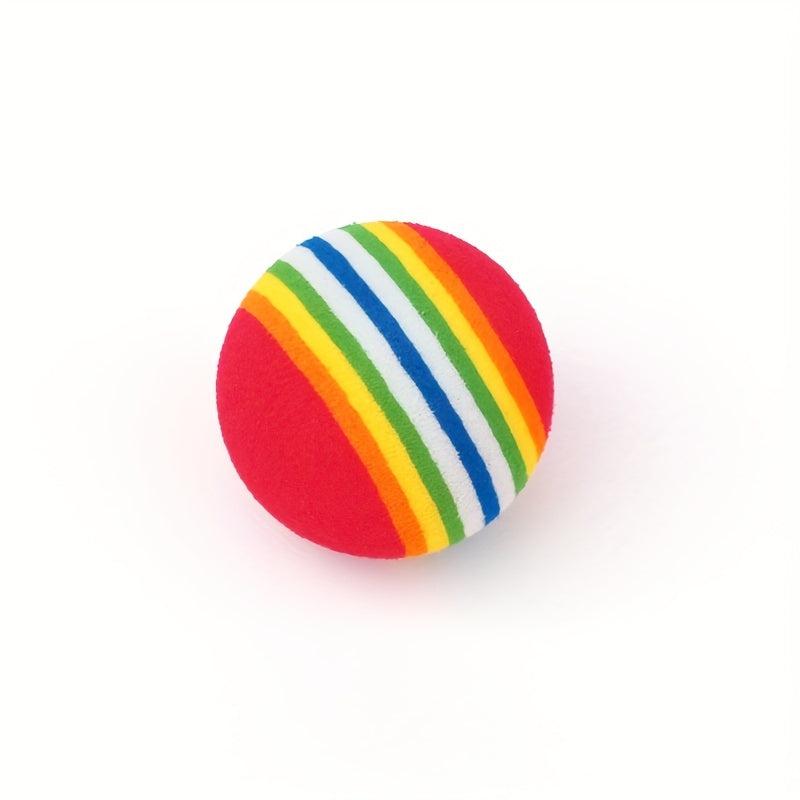 Colorful Rainbow Ball For Cats Foam Ball Toy