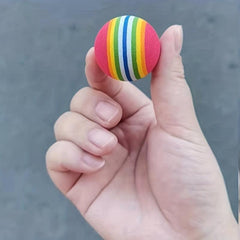 Colorful Rainbow Ball For Cats Foam Ball Toy