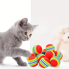 Colorful Rainbow Ball For Cats Foam Ball Toy