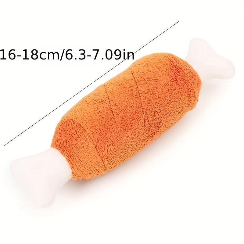 Squeaky Chicken Leg Bone Dog Toy