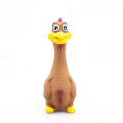 Chicken Duck Durable Dog Chew Latex Toys Tough Squeaky Dog Grind