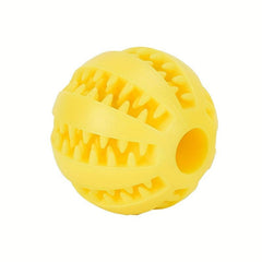 Interactive Dog Toy Rubber Chew Ball with Food Dispenser