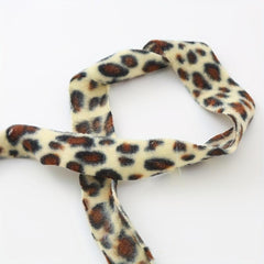 Interactive Cat Teaser Toy with Feathered Leopard Pattern Plush Stick