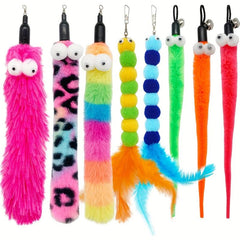 9pcs Interactive Cat Toy with Feather and Bell - Kitten Teasing Set