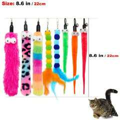 9pcs Interactive Cat Toy with Feather and Bell - Kitten Teasing Set