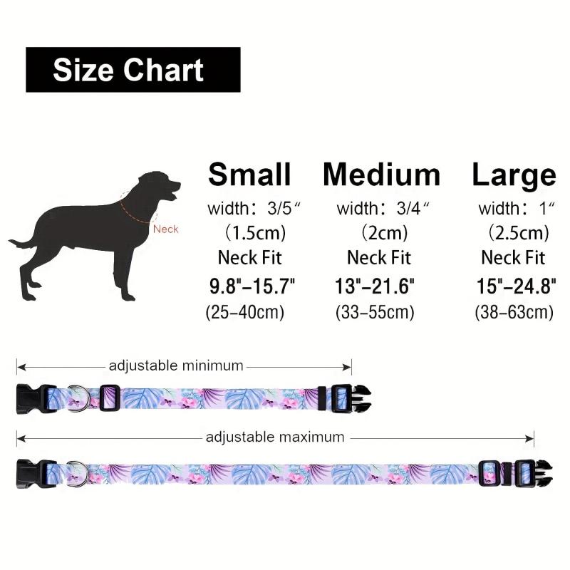 Soft Adjustable Dog Collars Breathable Nylon Maximum Comfort