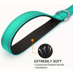 Reflective Dog Leash Neoprene Padded Breathable 2 54 Cm Wide Pet Leash