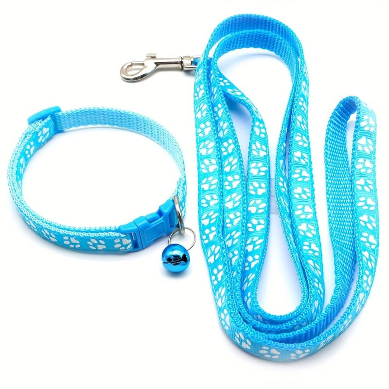 Cartoon Dog Leash And Collar Set Pet Supplies