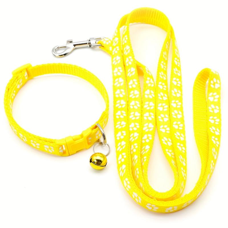 Cartoon Dog Leash And Collar Set Pet Supplies