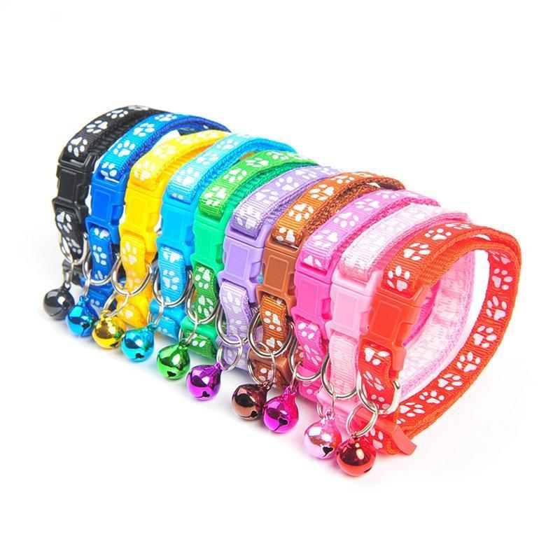 Adjustable Pet Collar with Bell for Small Dogs and Cats