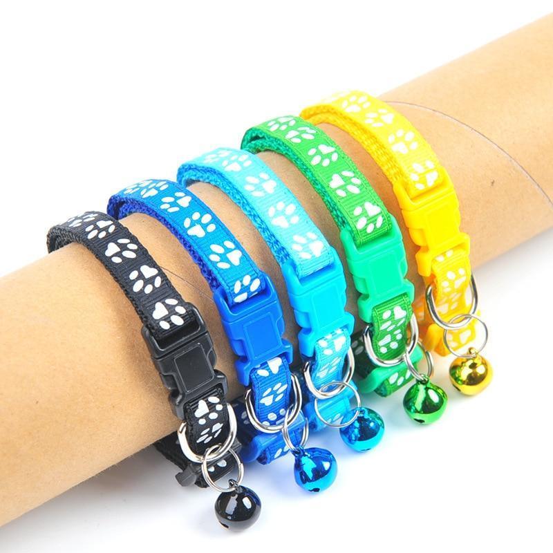 Adjustable Pet Collar with Bell for Small Dogs and Cats