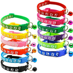 Adjustable Pet Collar with Bell for Small Dogs and Cats
