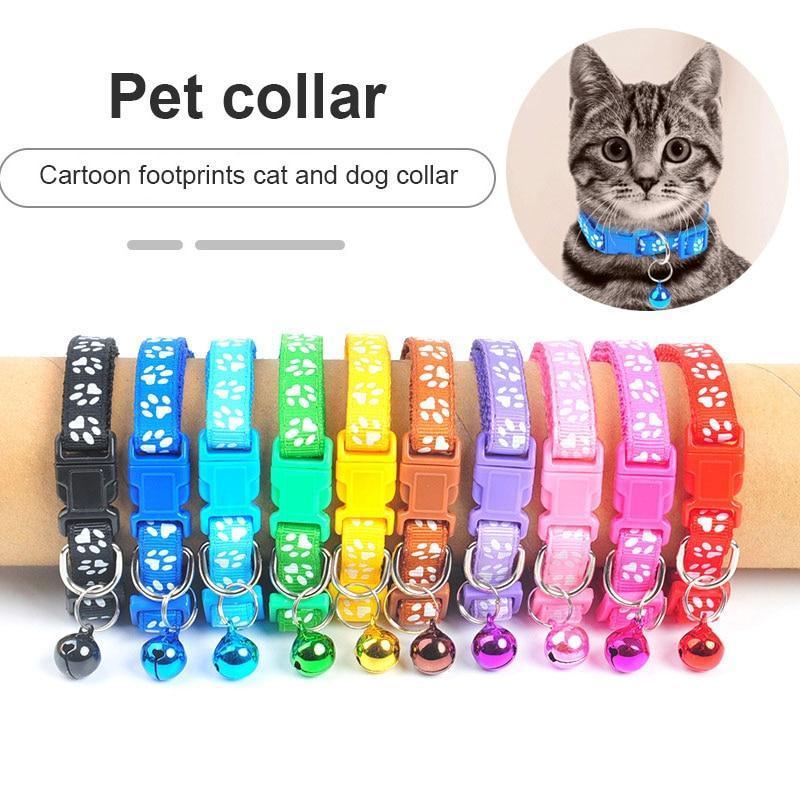 Adjustable Pet Collar with Bell for Small Dogs and Cats