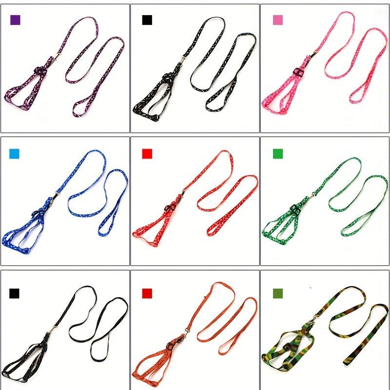 Cute Dog Necklace with Paw Print Nylon Neck Strap for Comfort