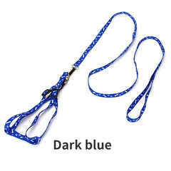 Cute Dog Necklace with Paw Print Nylon Neck Strap for Comfort