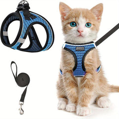 Escape Proof Cat Harness and Leash Set for Safe Walking