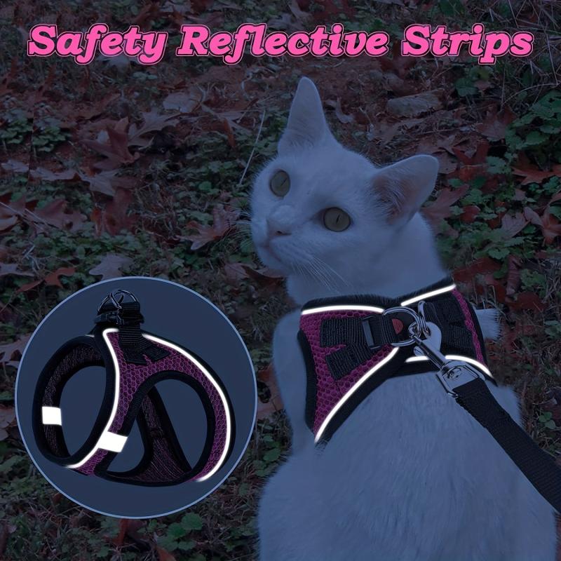Escape Proof Cat Harness and Leash Set for Safe Walking