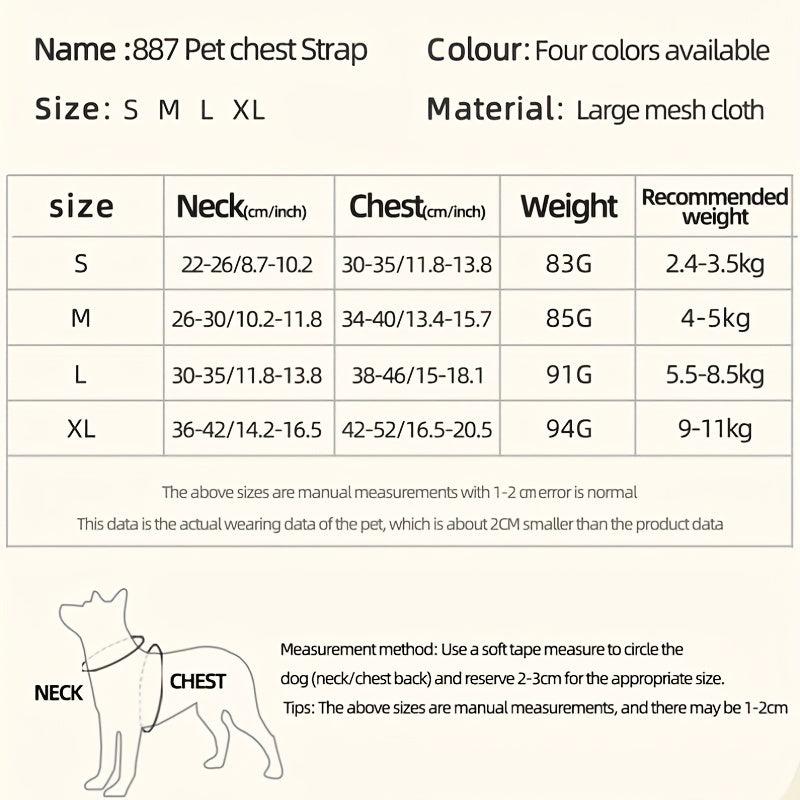 Breathable Dog Harness for Small and Medium Dogs