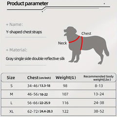 Breathable Reflective Dog Chest Strap Harness