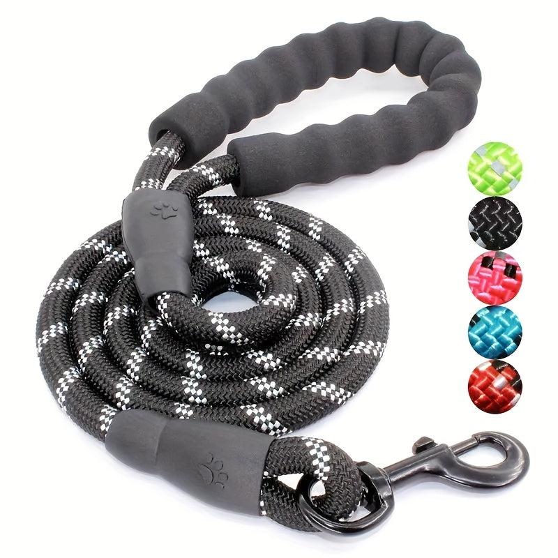 Adjustable Reflective Dog Leash for Safe Walks - Small, Medium, Large Dogs