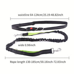 Explosion-proof Elastic Nylon Pet Running Lead Rope Leash Hands Dog Leash