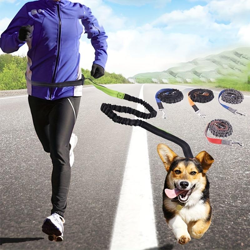 Explosion-proof Elastic Nylon Pet Running Lead Rope Leash Hands Dog Leash