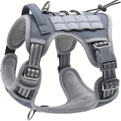 Reflective Tactical Dog Harness for Small, Medium & Large Dogs