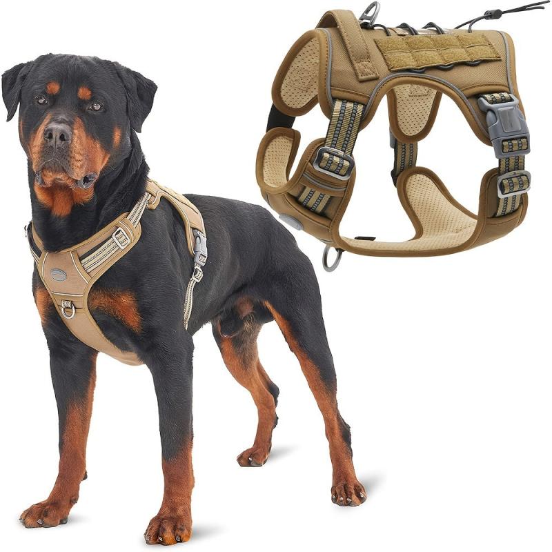 Reflective Tactical Dog Harness for Small, Medium & Large Dogs