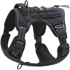 Reflective Tactical Dog Harness for Small, Medium & Large Dogs