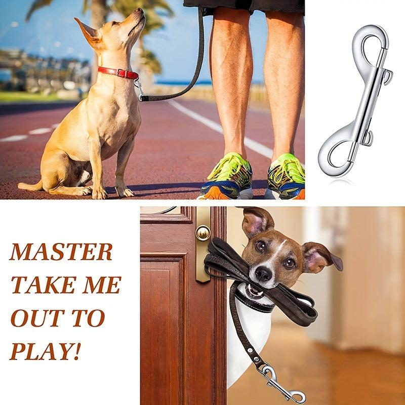 Metal Double Ended Bolt Snap for Dog Leash, Durable Clip