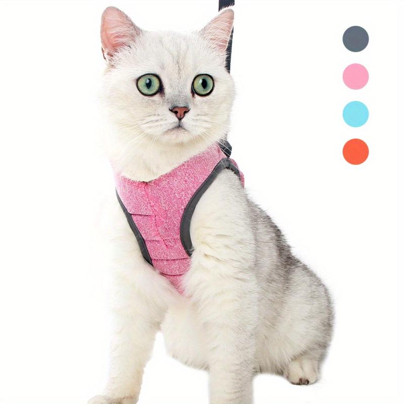 Escape Proof Cat Harness and Leash Set for Small and Medium Cats