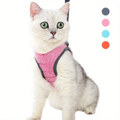 Escape Proof Cat Harness and Leash Set for Small and Medium Cats