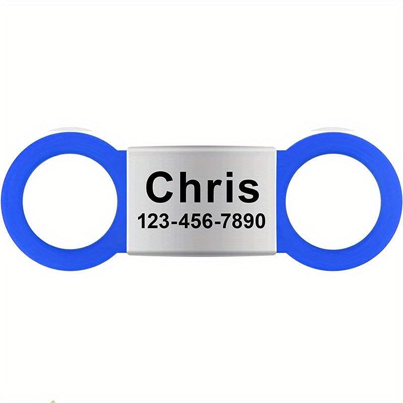 Custom Slide On Pet ID Tag - Deep Engraving