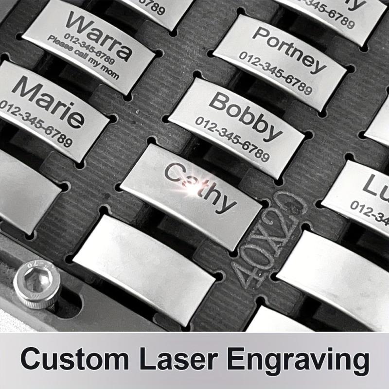 Custom Slide On Pet ID Tag - Deep Engraving