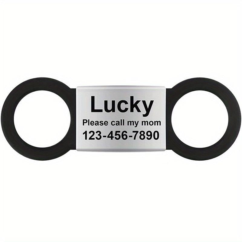 Custom Slide On Pet ID Tag - Deep Engraving
