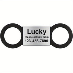 Custom Slide On Pet ID Tag - Deep Engraving