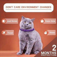 Adjustable Calming Collar for Cats and Dogs with Pheromone Technology