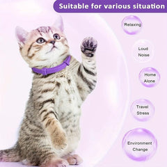Adjustable Calming Collar for Cats and Dogs with Pheromone Technology