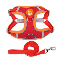 Reflective Dog Vest & Leash Set for Safe Outdoor Walking